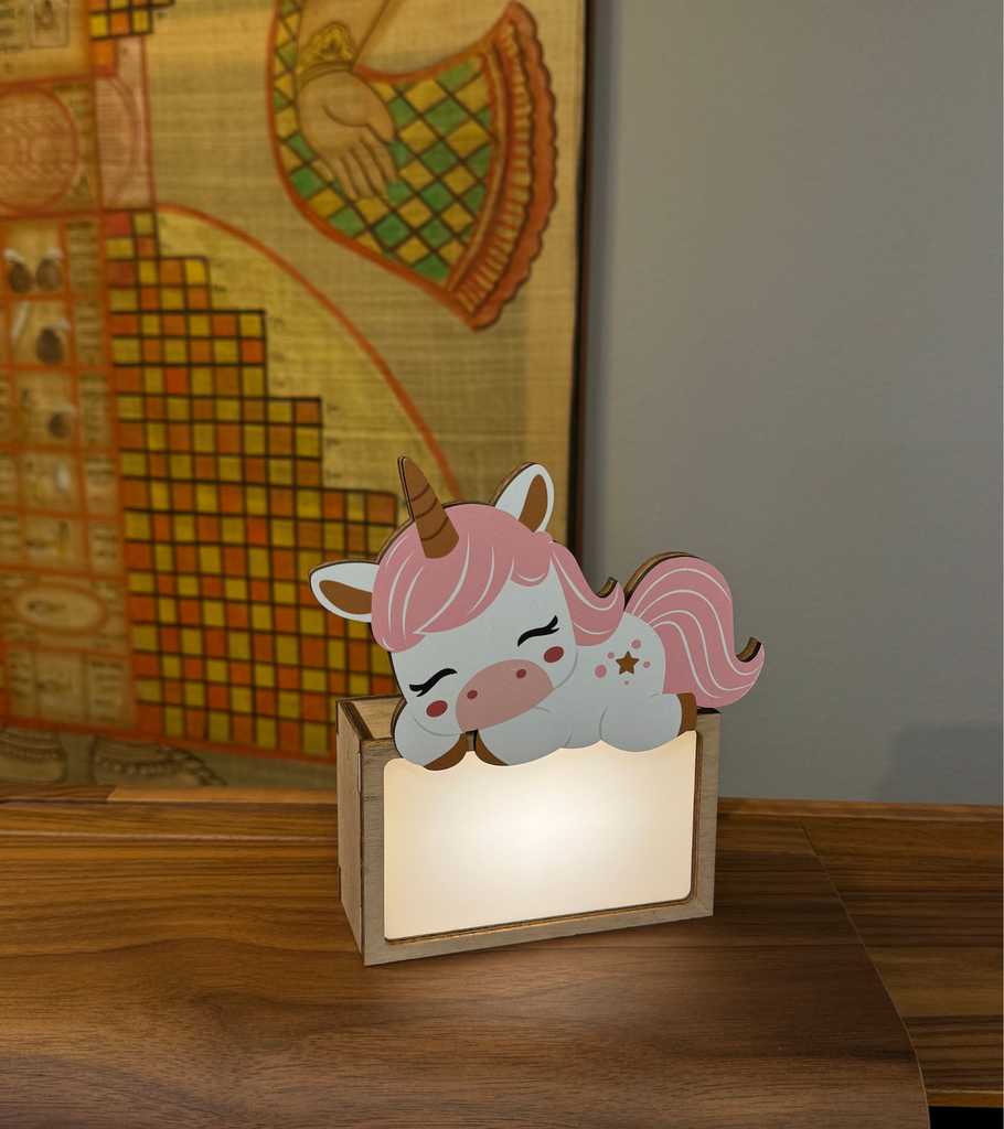 lampada unicorno personalizzabile