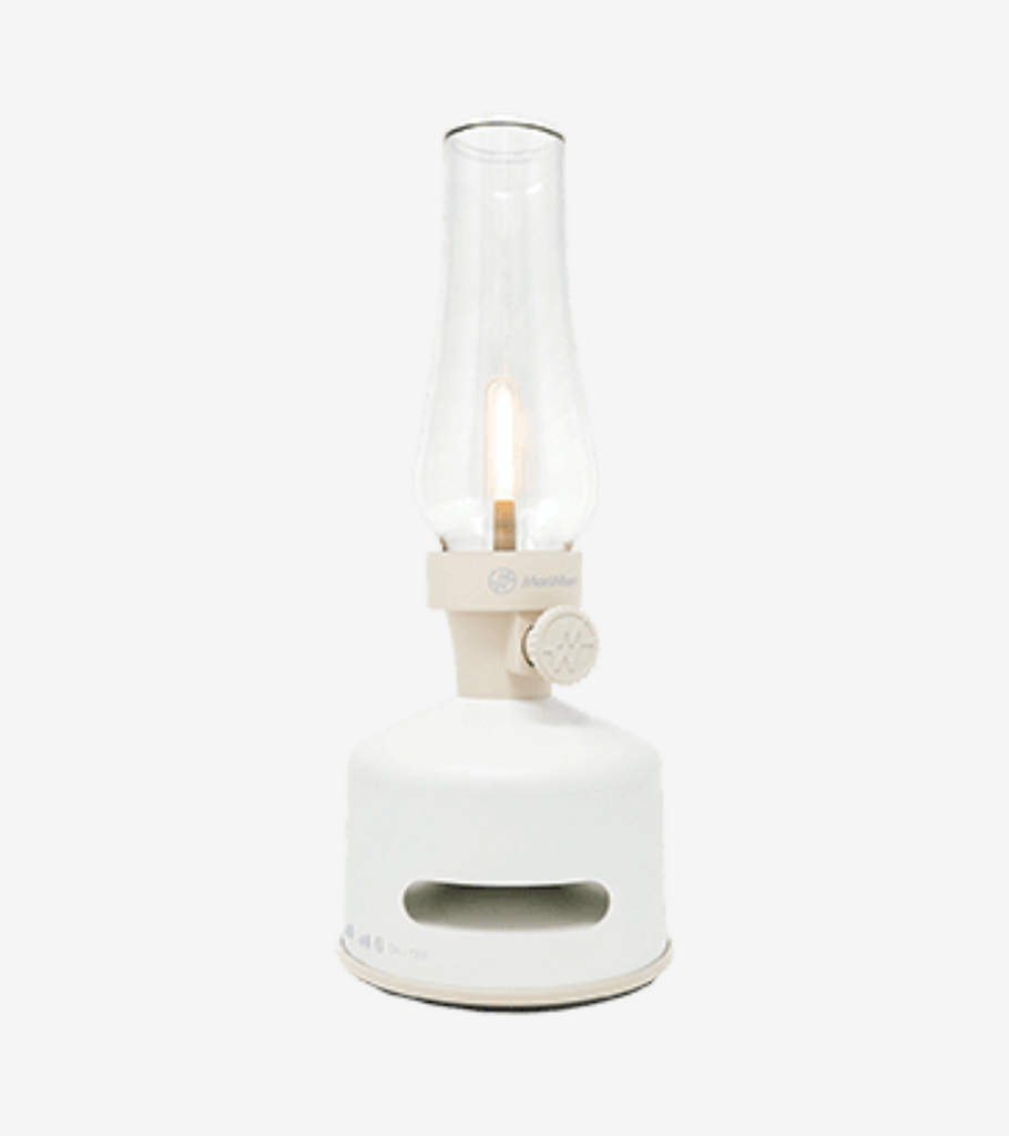 lanterna led cassa bluetooth bianca