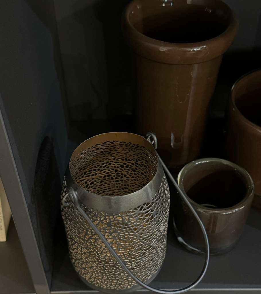 lanterna traforata in metallo 