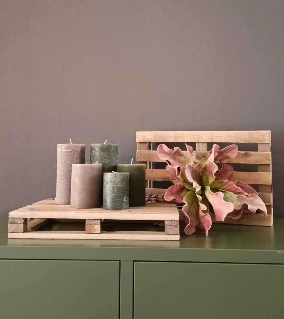 legno candele decorazione