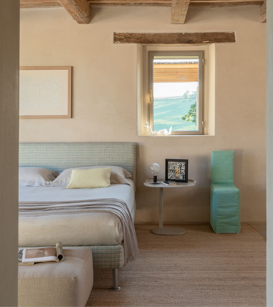 letto flou matrimoniale francese notturno