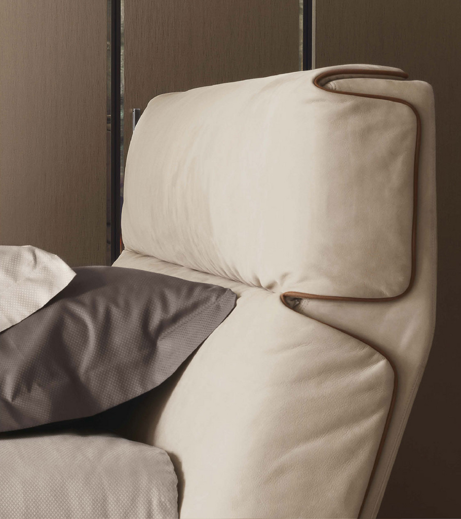 letto flou matrimoniale gentleman testata alta