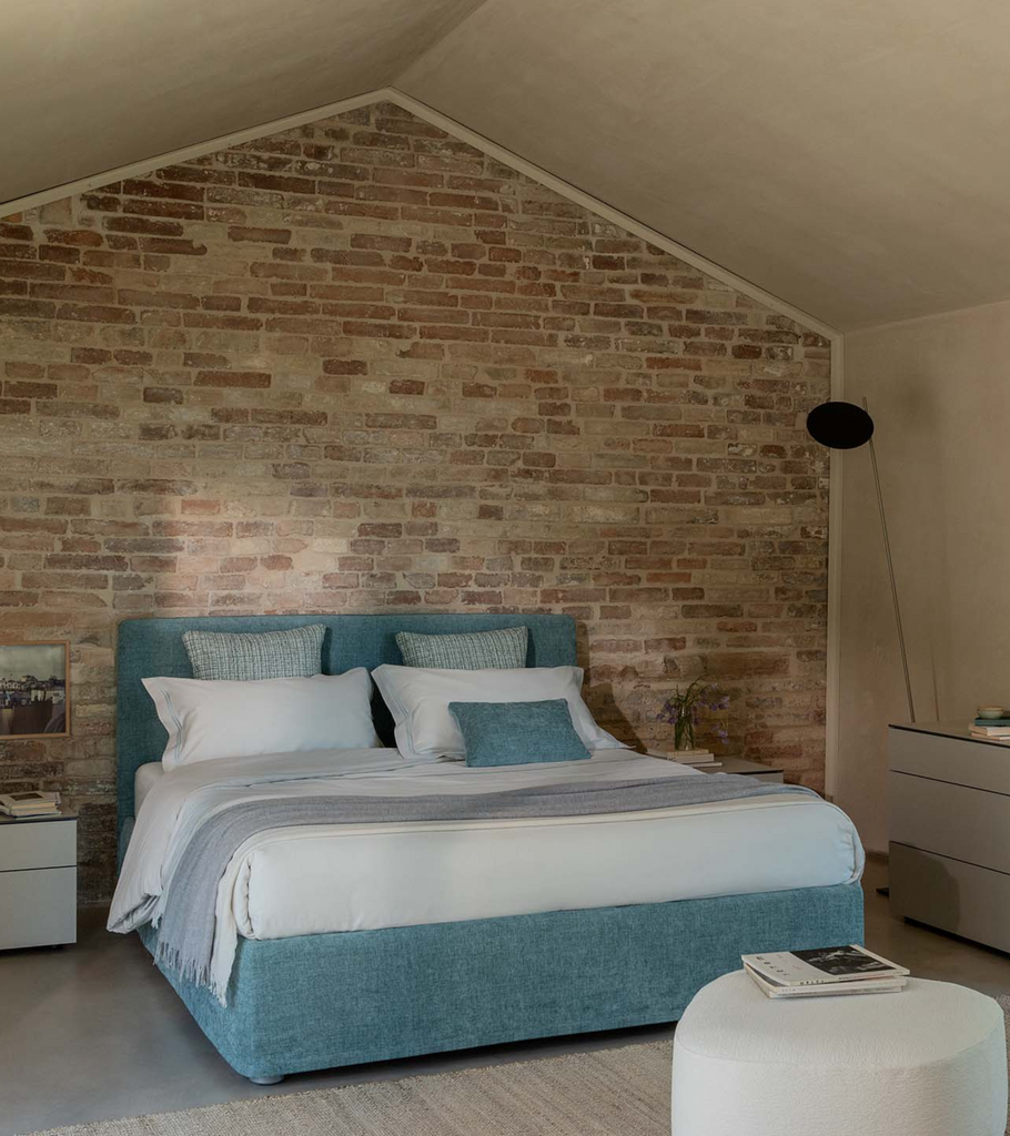 letto flou matrimoniale notturno shabby chic