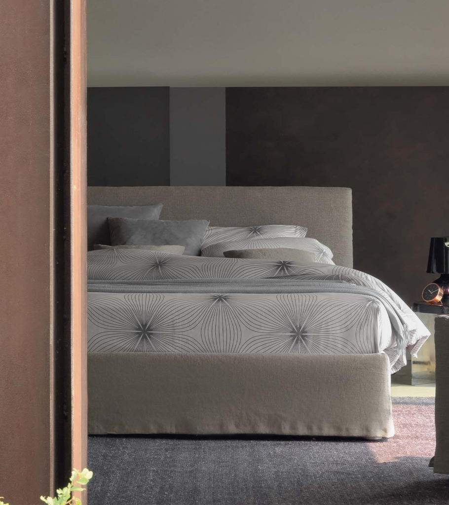 letto flou notturno shabby chic matrimoniale