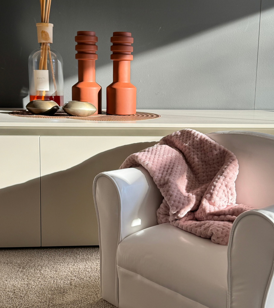 Plaid Orsetto Bimba Rosa