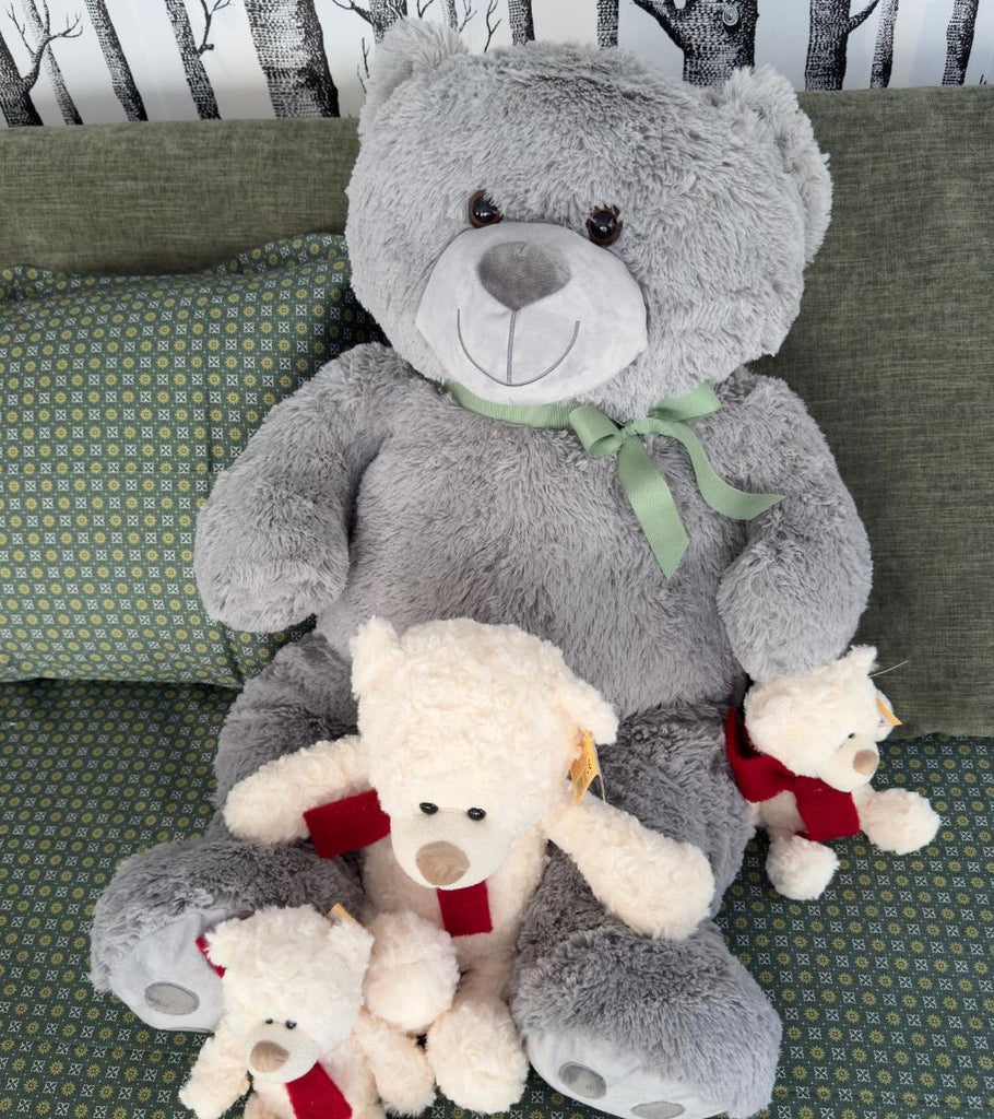 orso grigio peluche grande