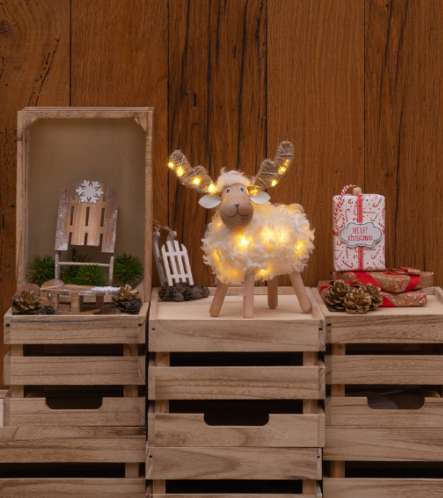 pecorenna natalizia bianca