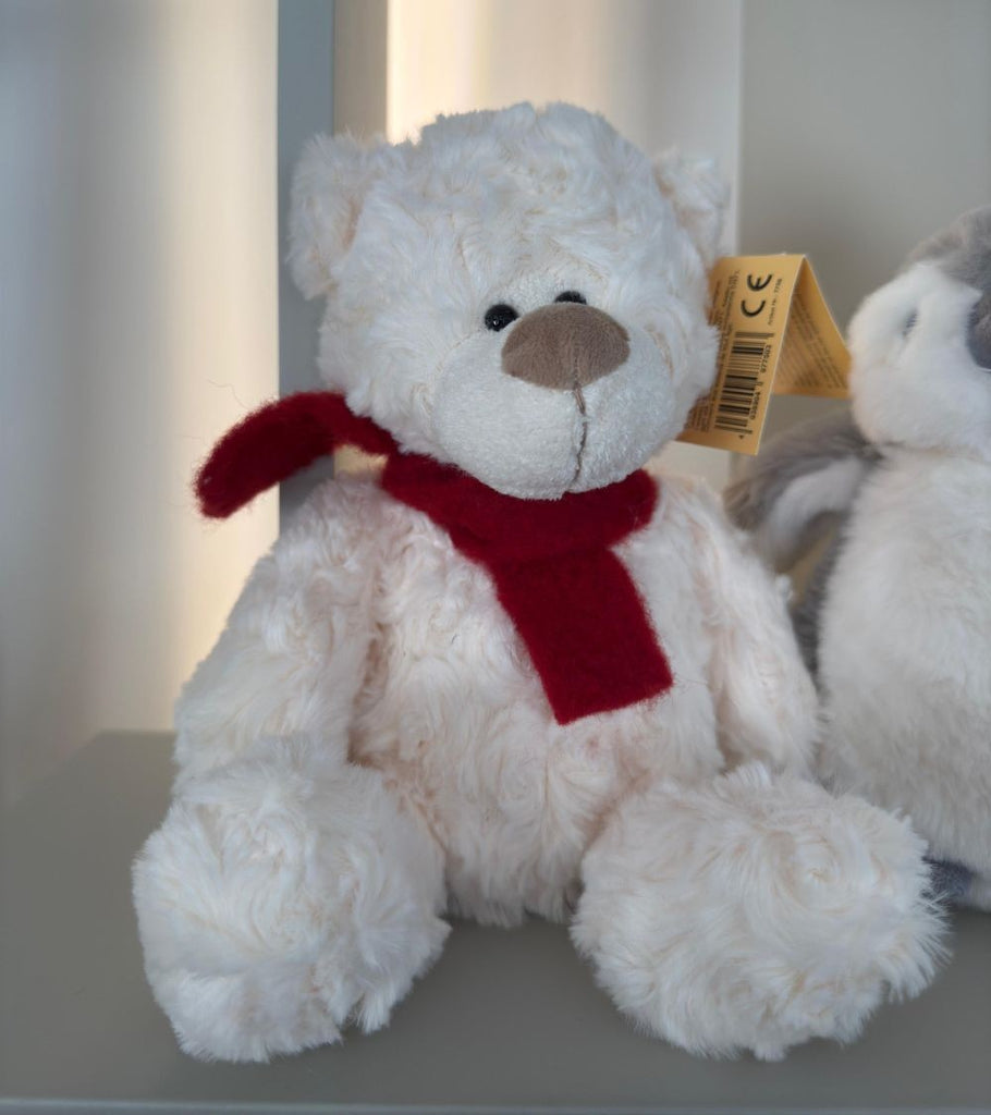 peluche orsetto beige sciarpa L