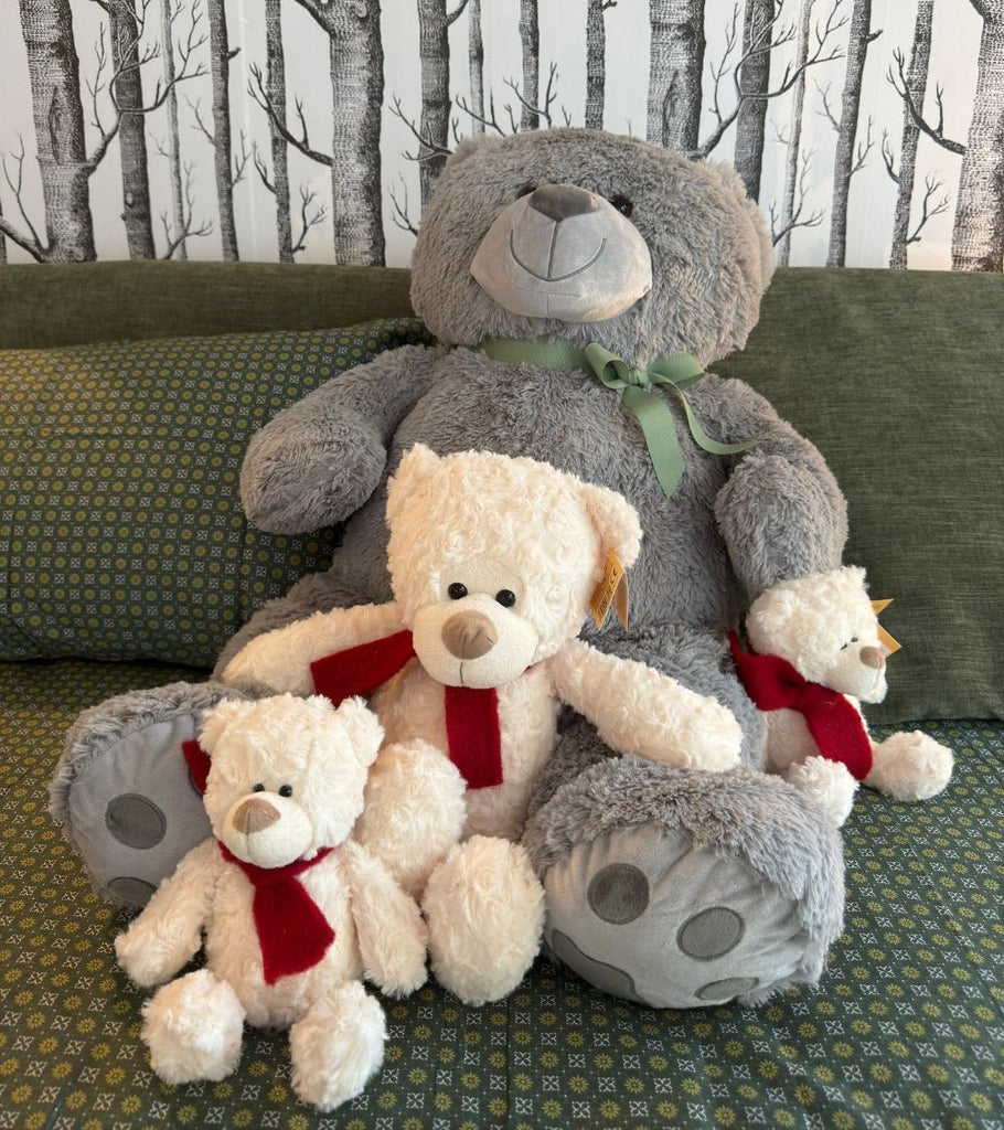 peluche orso grigio grande
