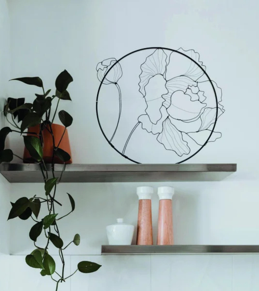 peonia 20cm decorazione a muro casa