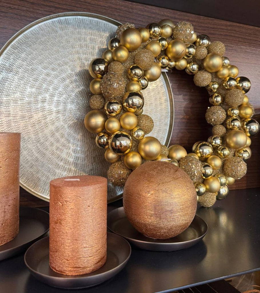 Piattini ferro e ottone per candele