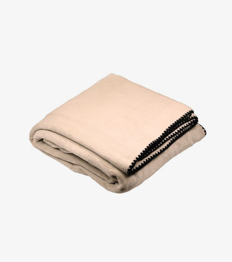 plaid beige copriletto morbido