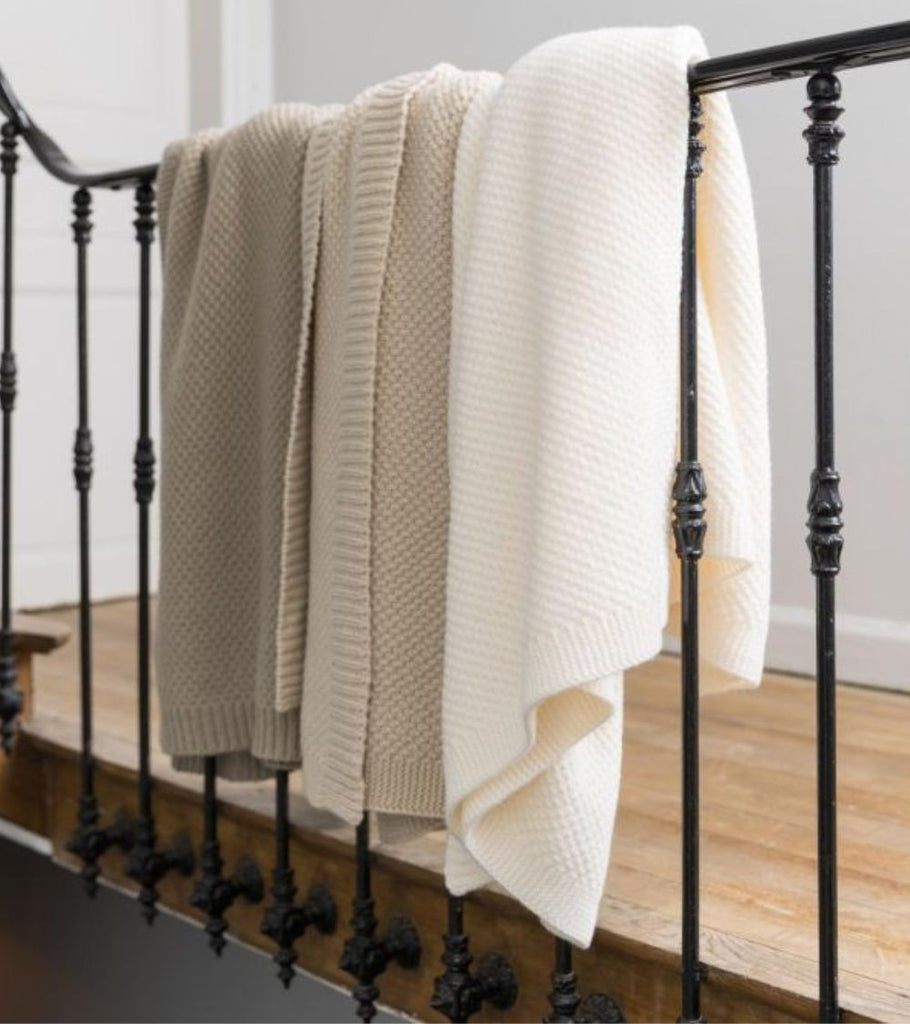 plaid bianco a maglia danilo