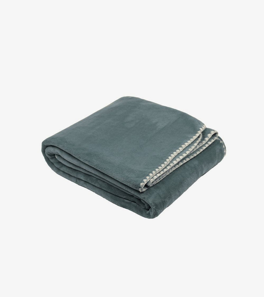 plaid copriletto morbido carbone