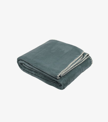 plaid copriletto morbido carbone