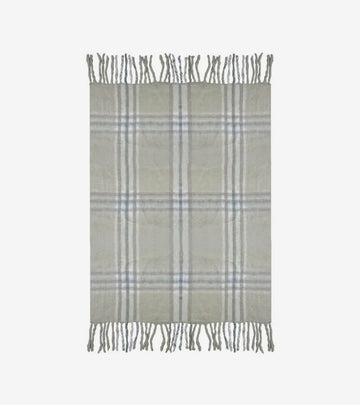 plaid frange tortora