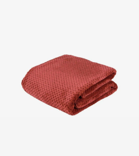 plaid morbido mattone