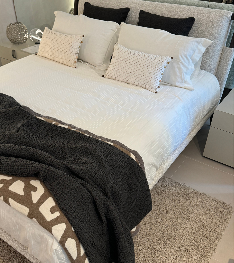 plaid tana carbone coperta