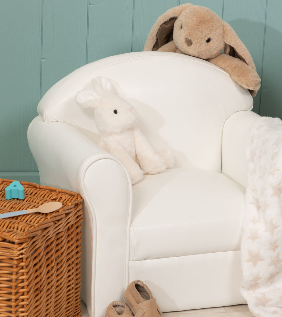 poltrona bimbi bianca cameretta gioco