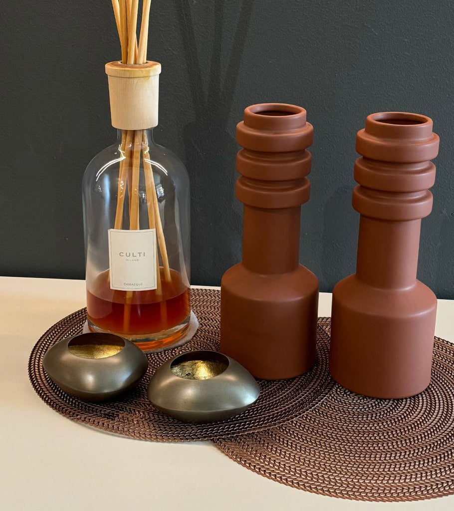 Portacandela in Nichel Organico