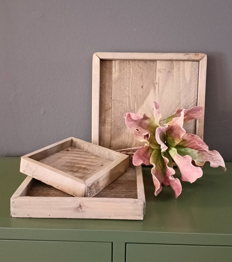 portacandele in legno