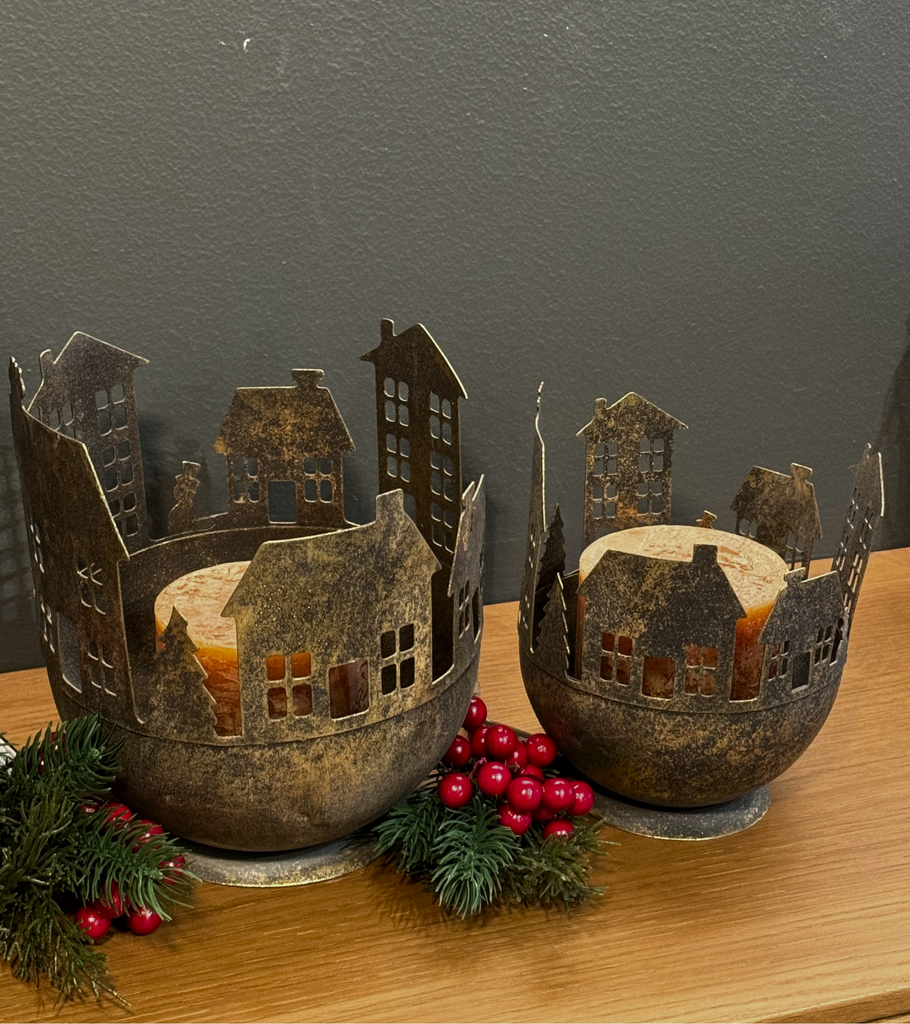 portacandele villaggio