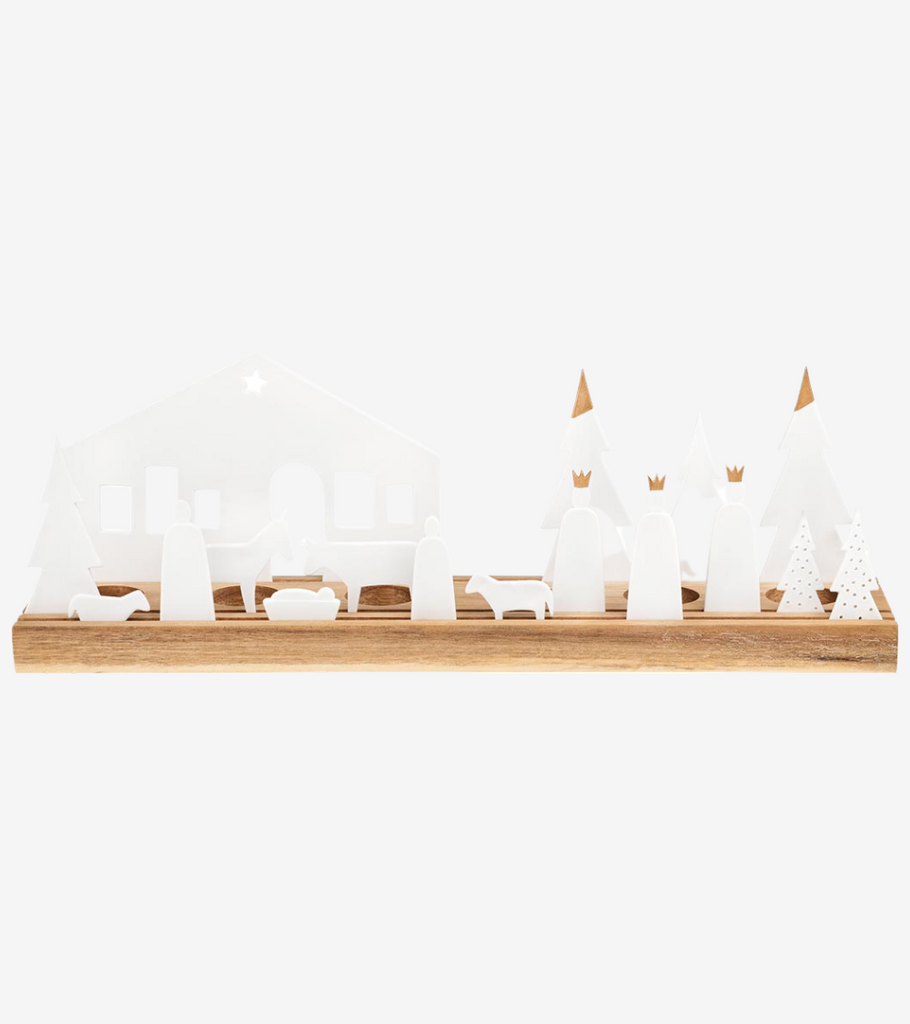 presepe orizzontale legno