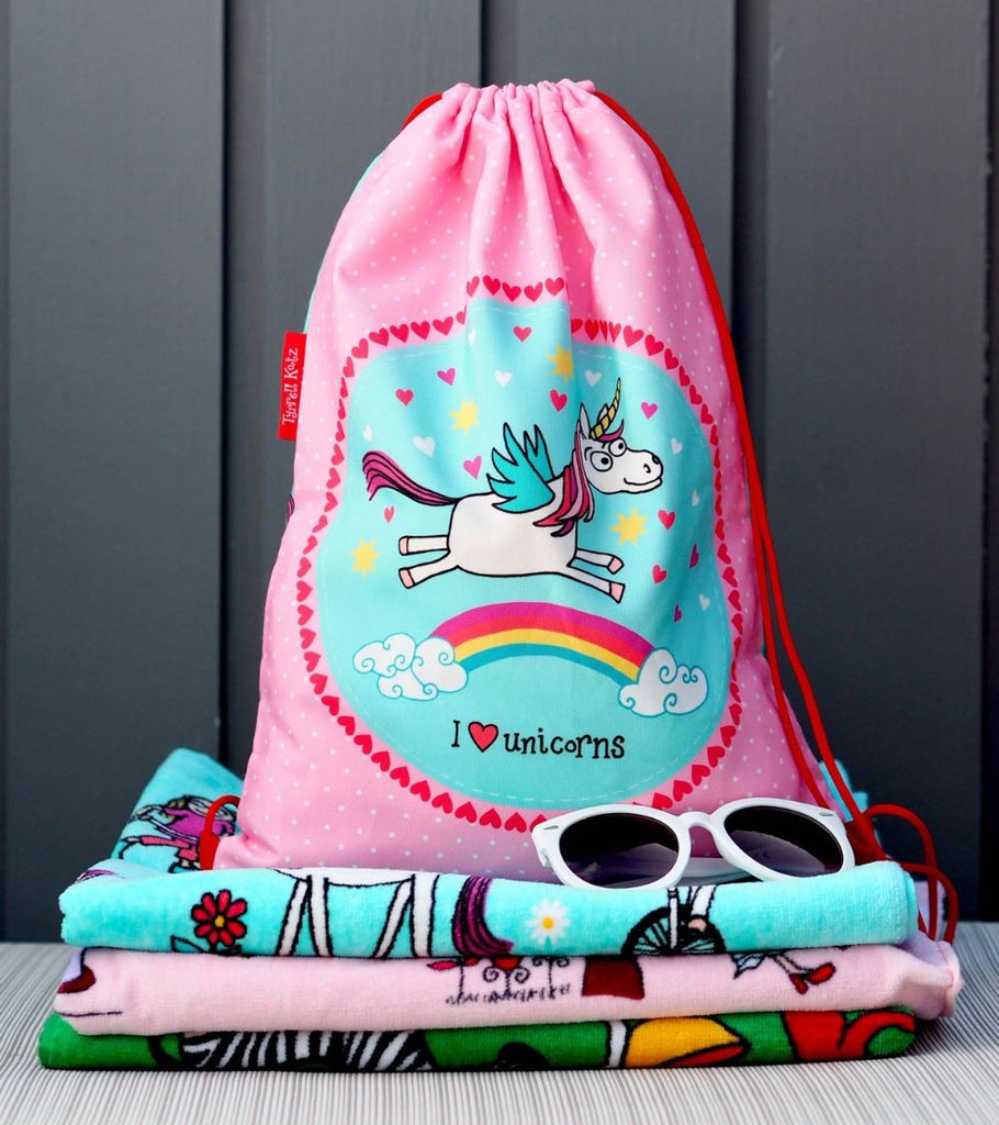sacca bambini unicorni