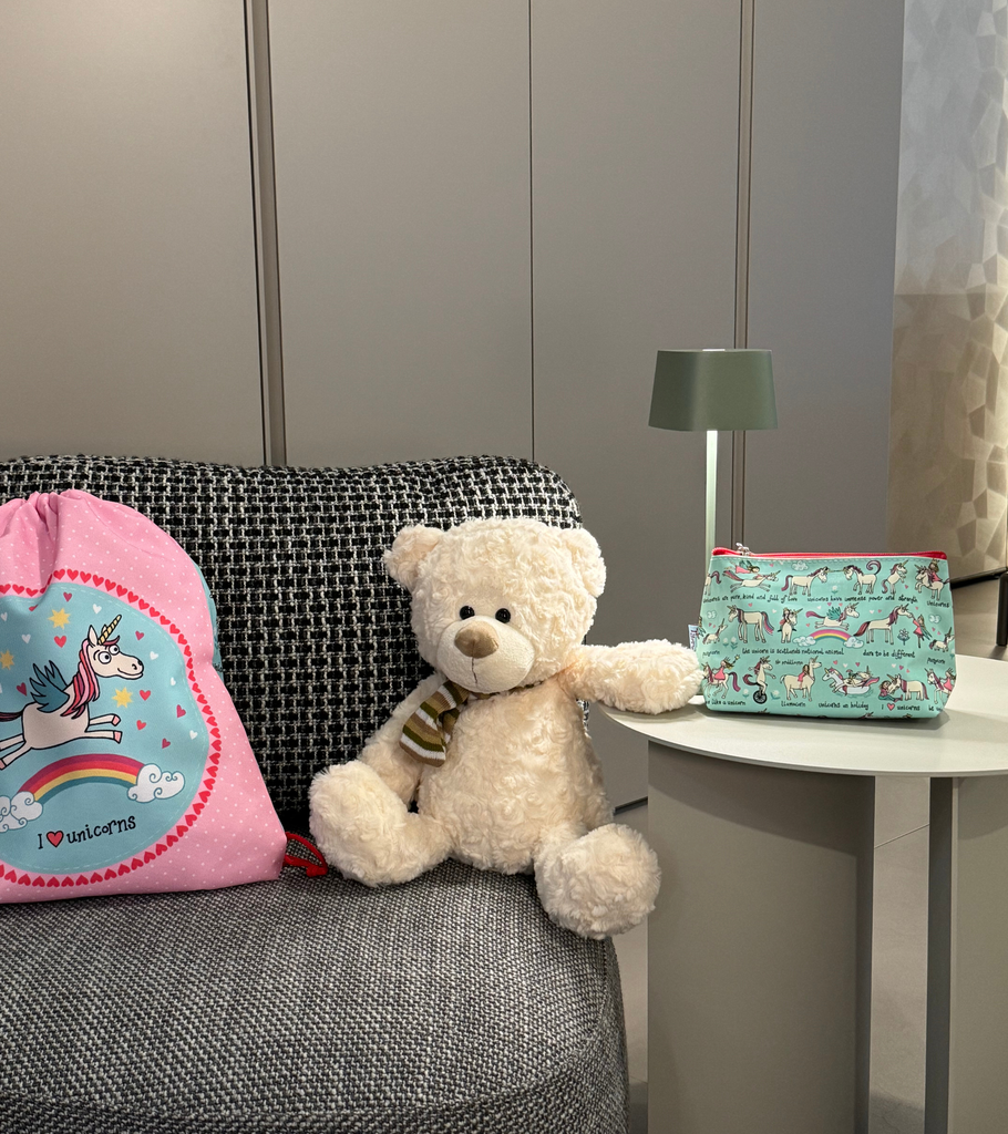 sacco unicorni bambini beauty peluche