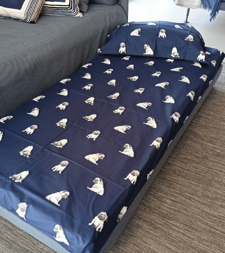 set copripiumino flou blu carletto