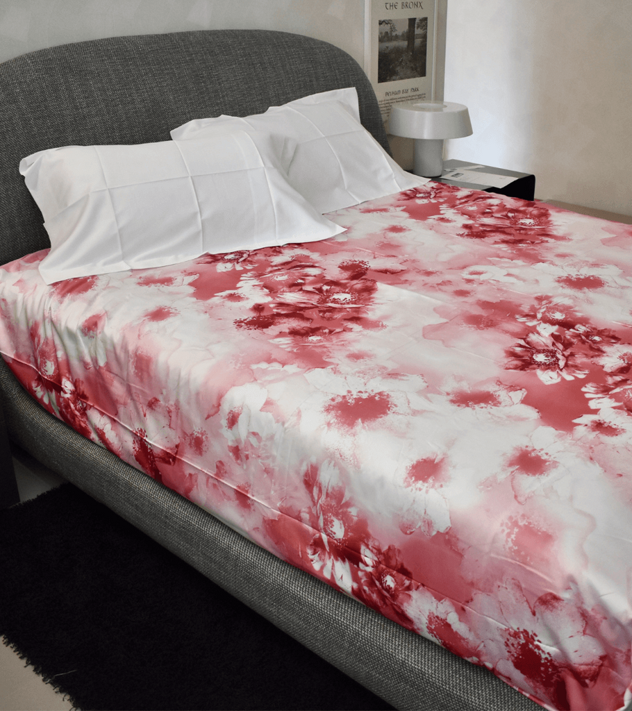 set copripiumino flou ophelia rosa