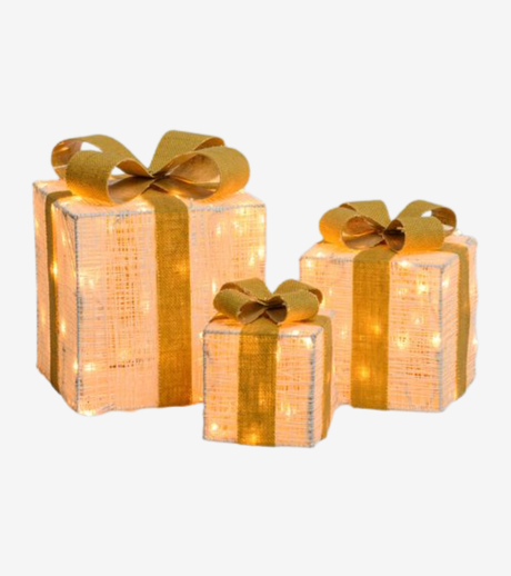 set 3 pacchi 3D decorazioni di natale