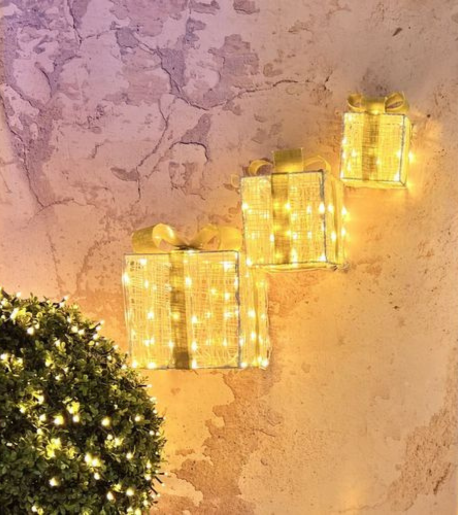 set 3 pacchi 3D natale casa