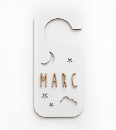 targhetta personalizzabile bianca
