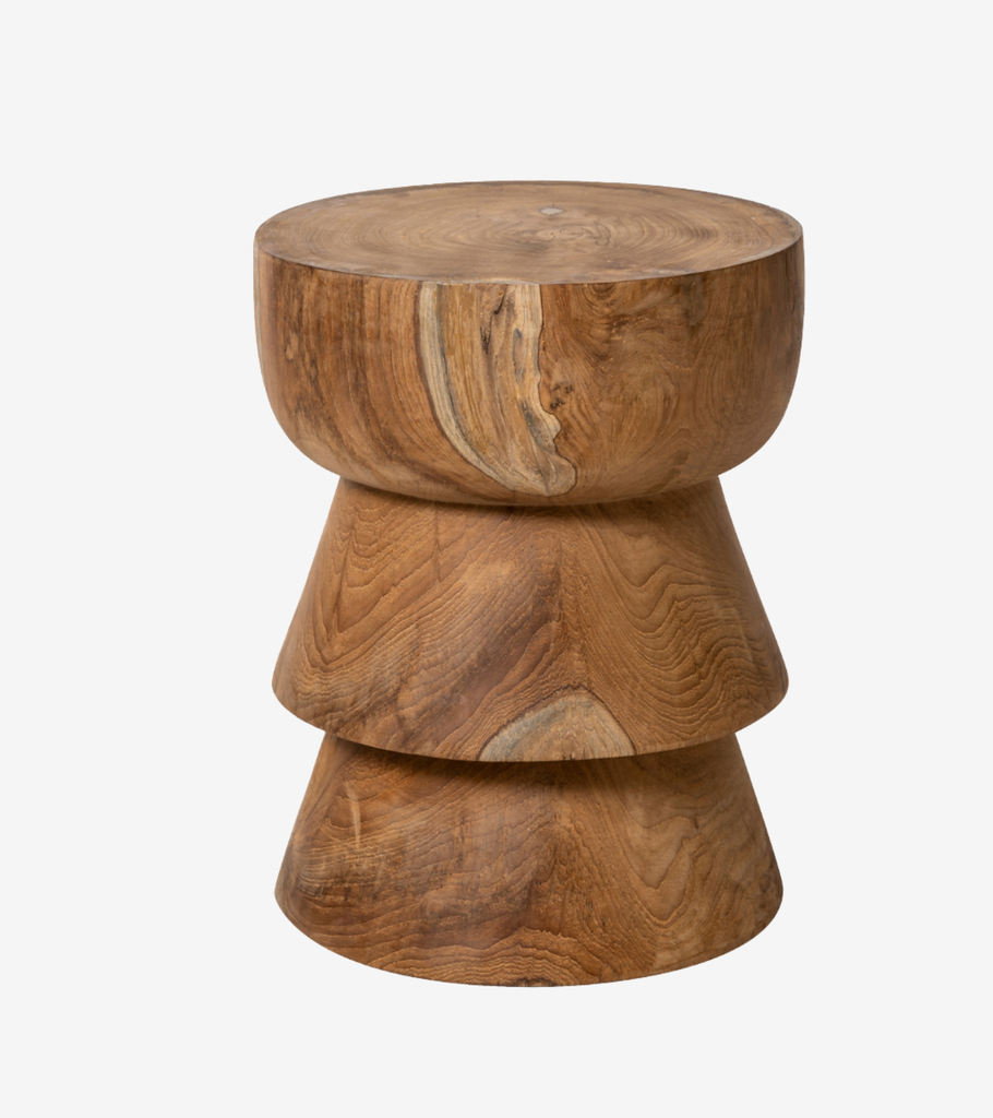 tavolino sgabello zig zag in legno