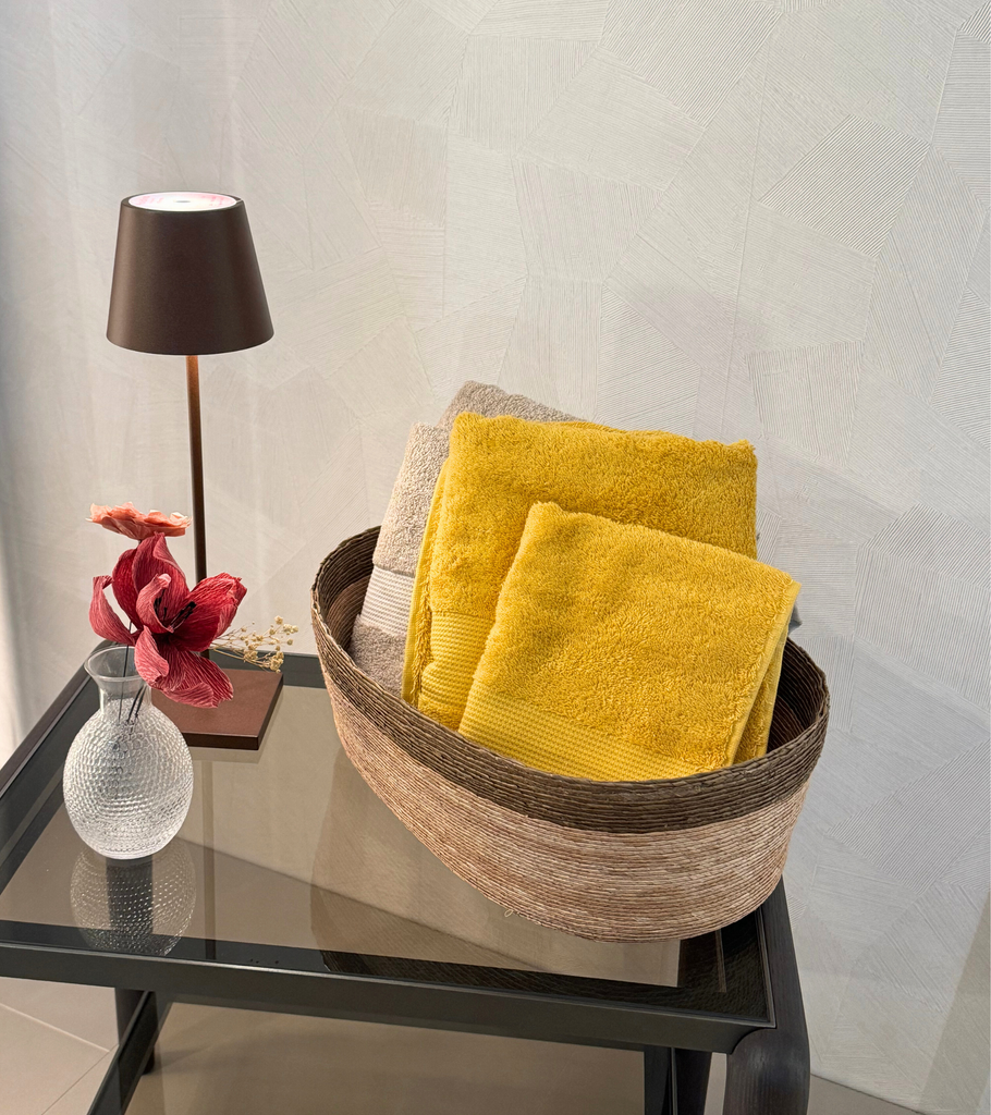 telo asciugamani safran giallo