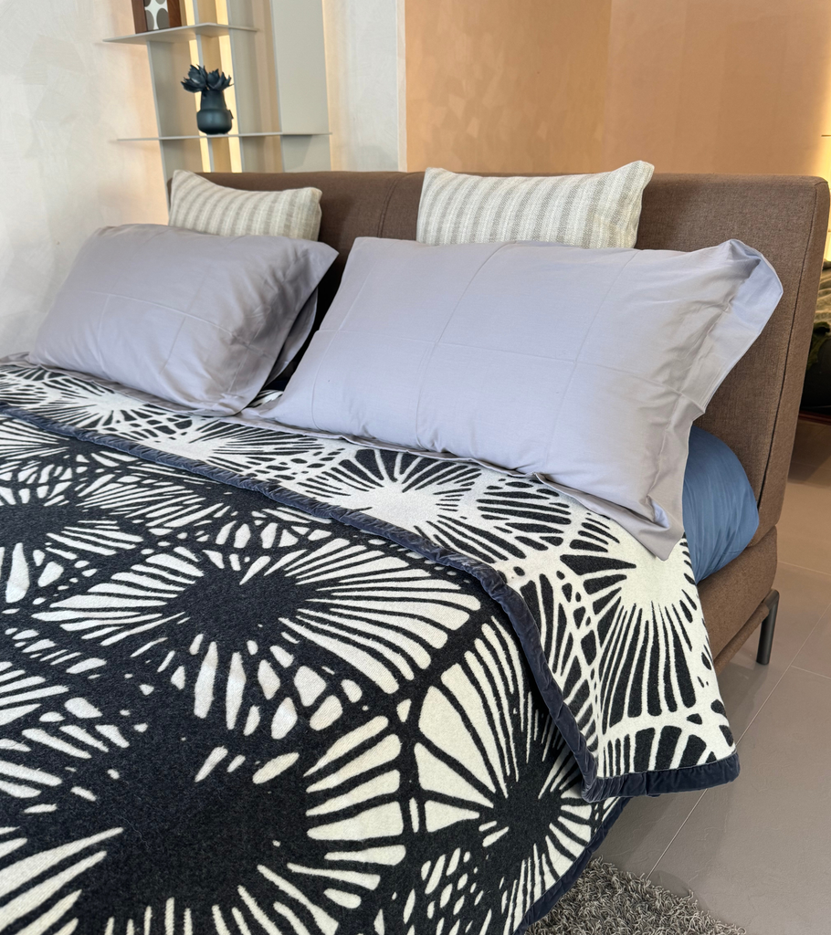 thermocoperta vintage nero bianco casa