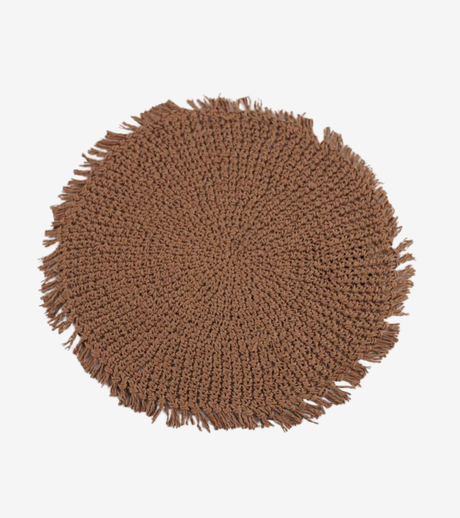 tovaglietta crochet marrone