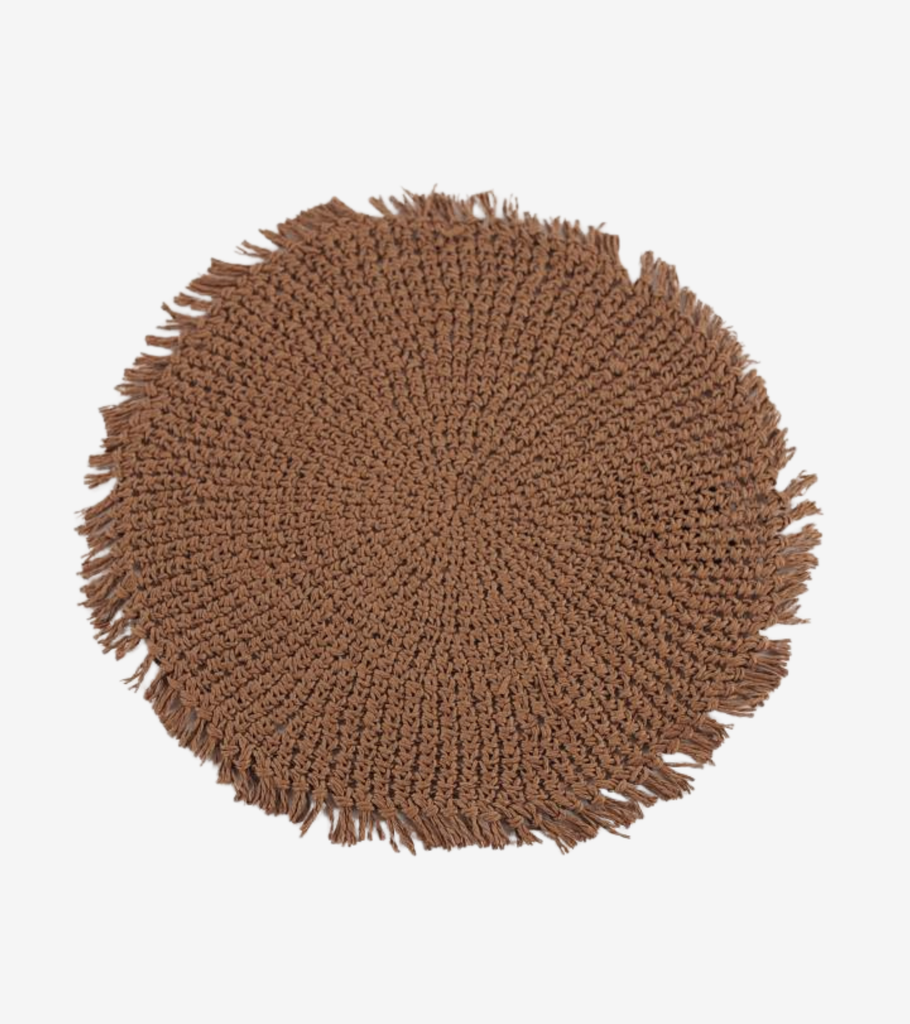 tovaglietta crochet marrone