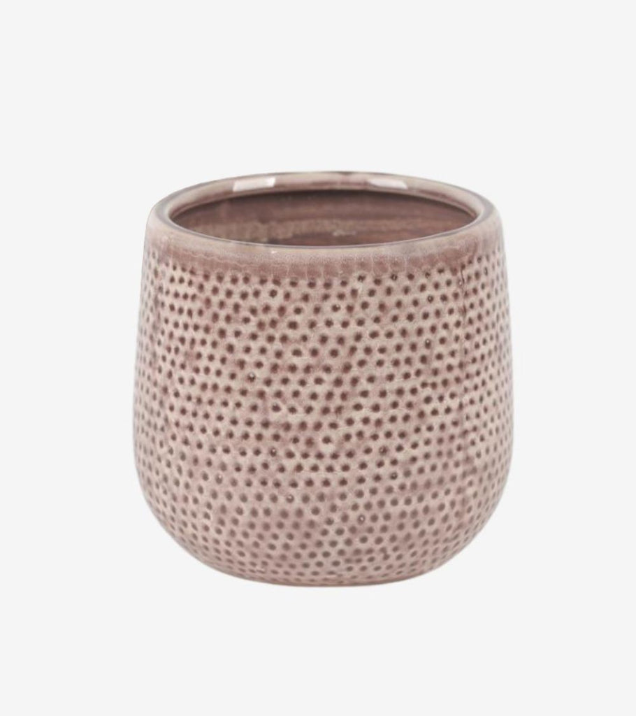 vaso  ceramica rosa grande
