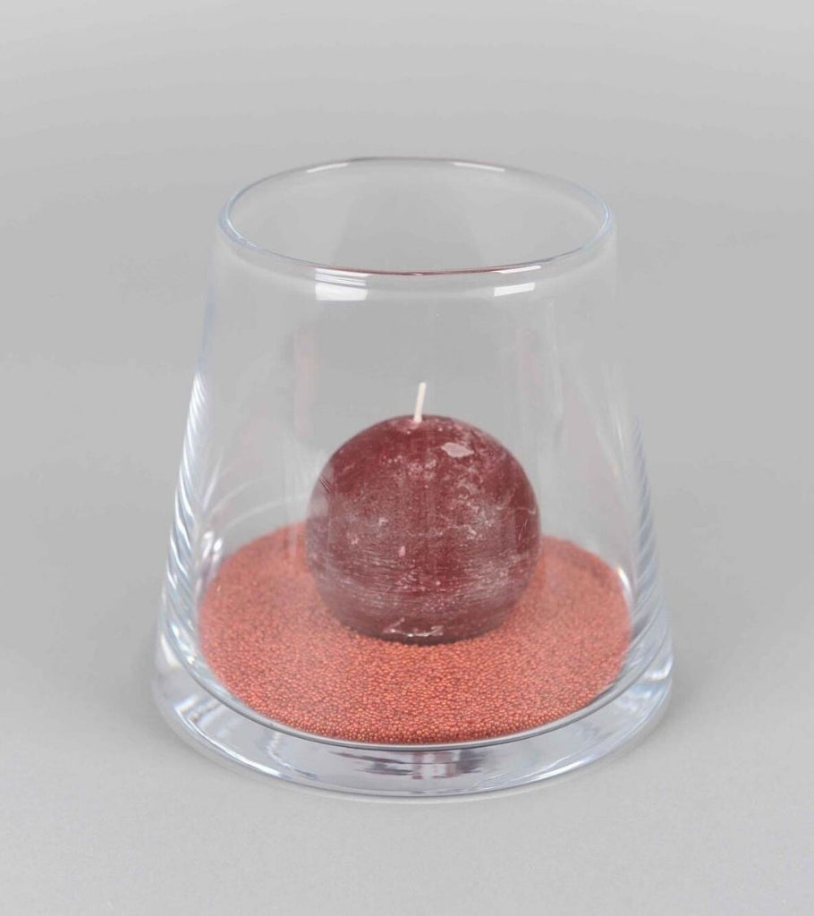 vaso in vetro affusolato