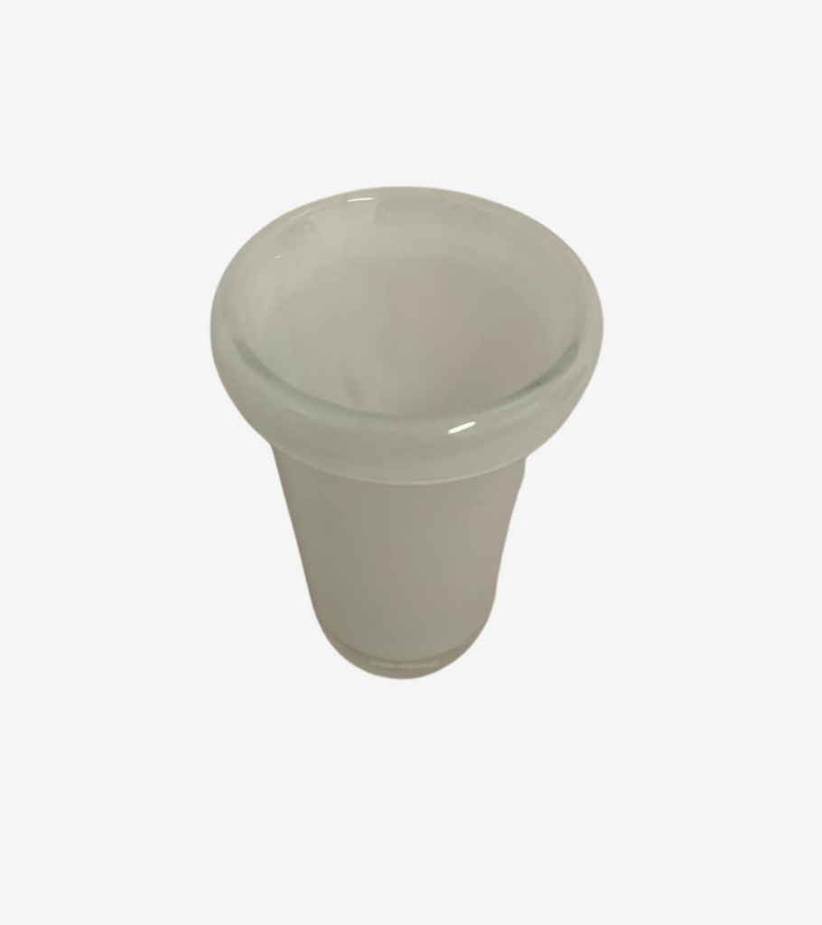 vaso in vetro soffiato con bordo M