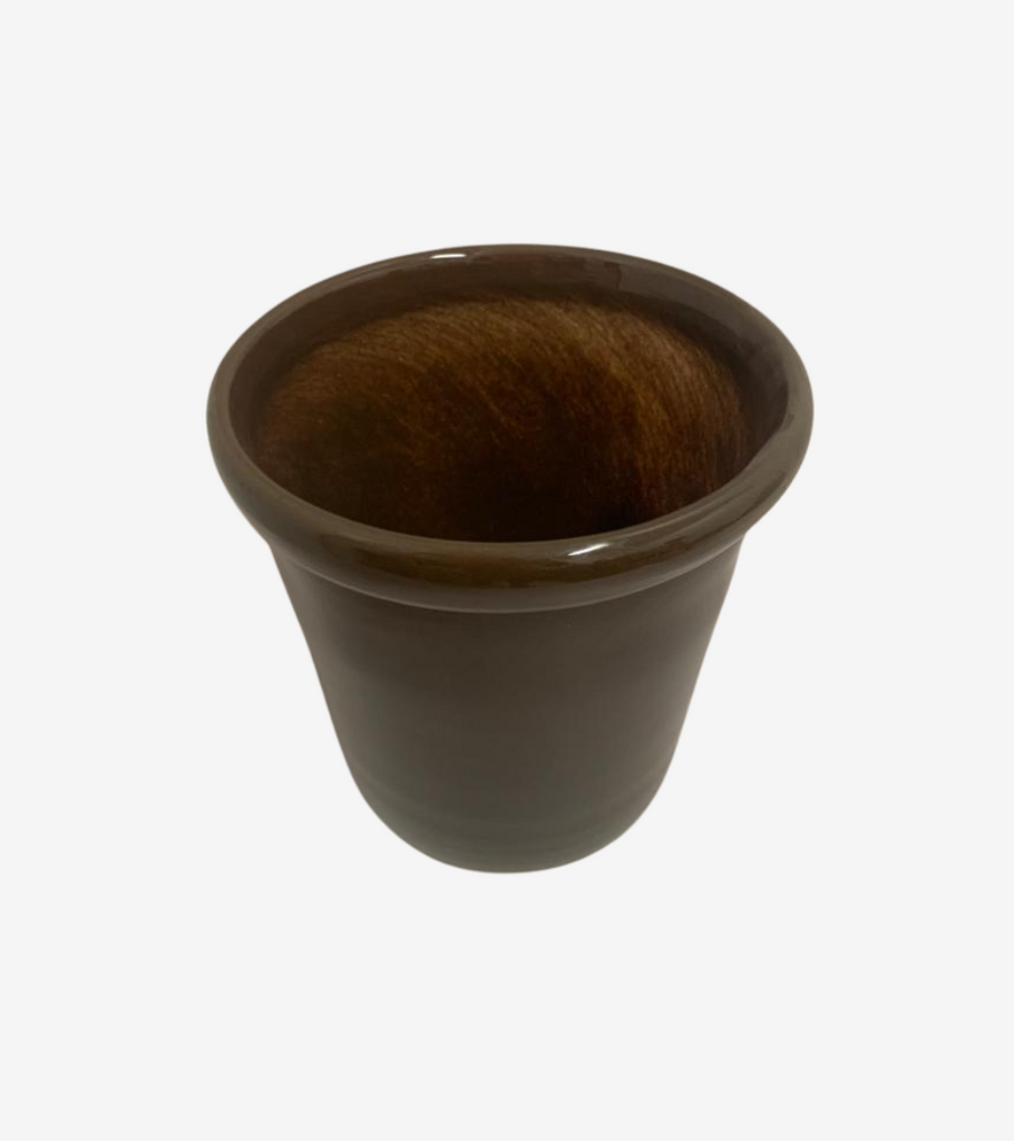 vaso marrone vetro L