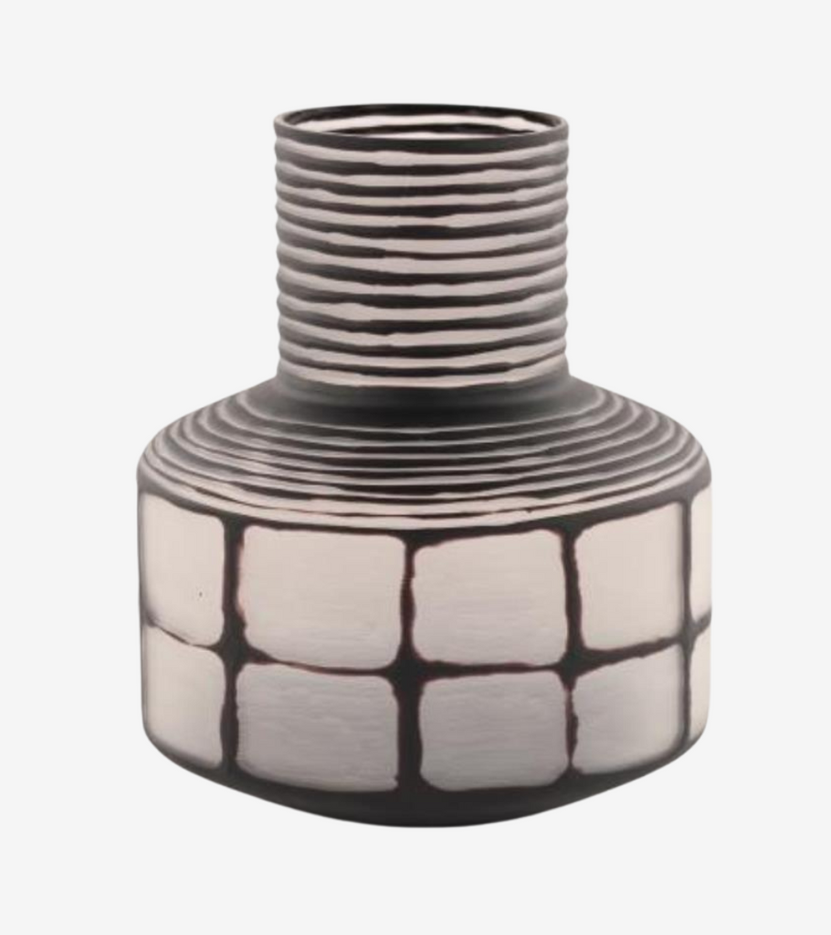 vaso nero vetro