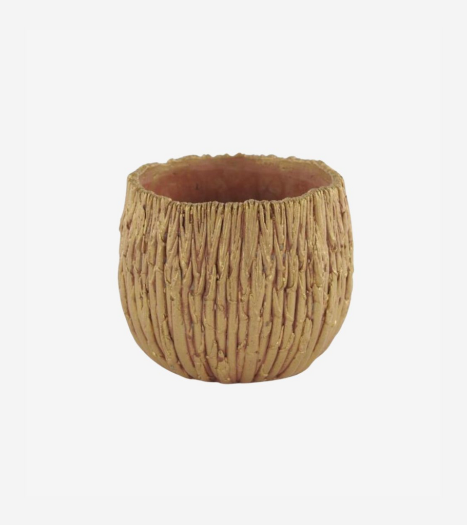 vaso oro cipria terracotta piccolo