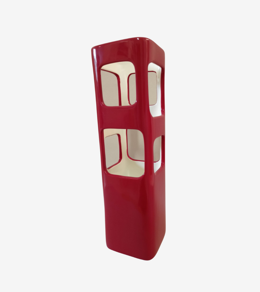 vaso rosso