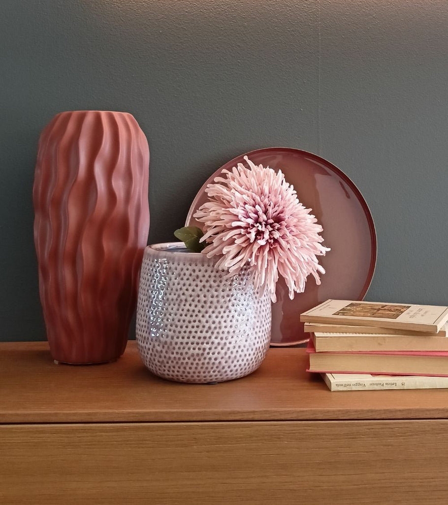 vaso terracotta fiori