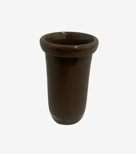 vaso vetro marrone M