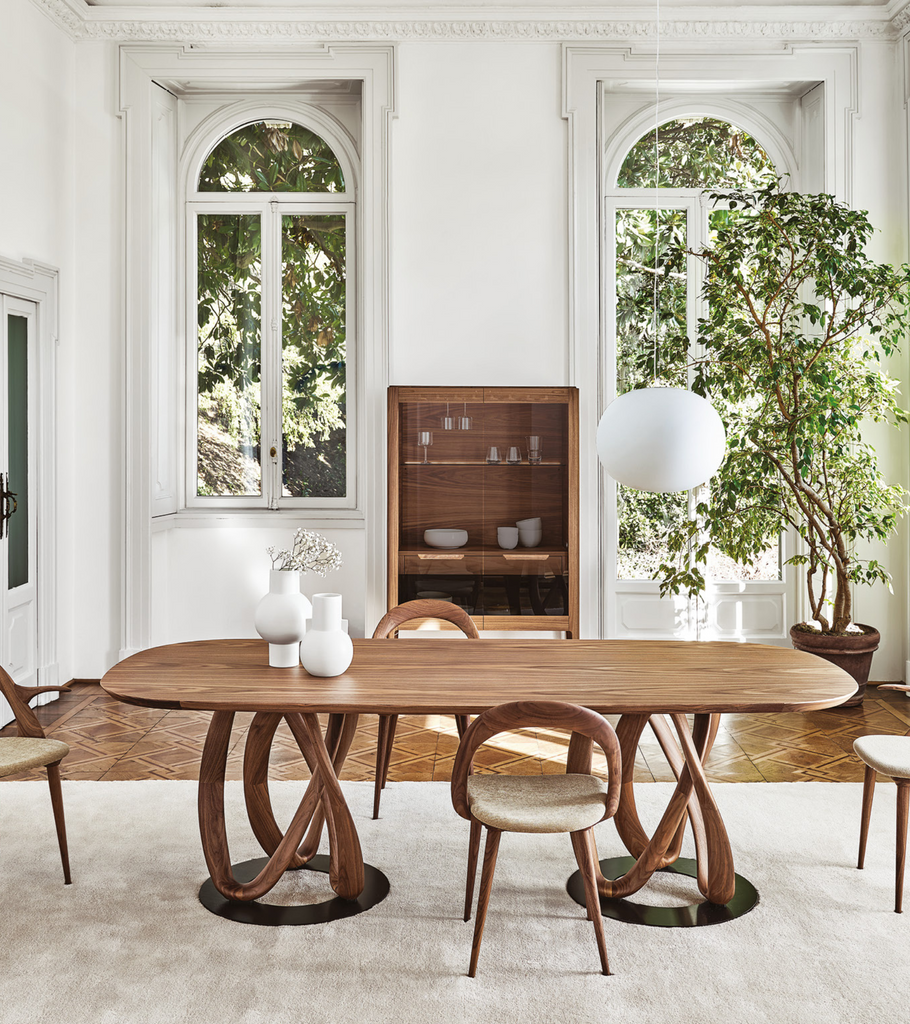 wooden table infinity