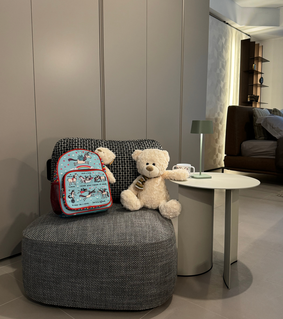 zaino unicorni peluche